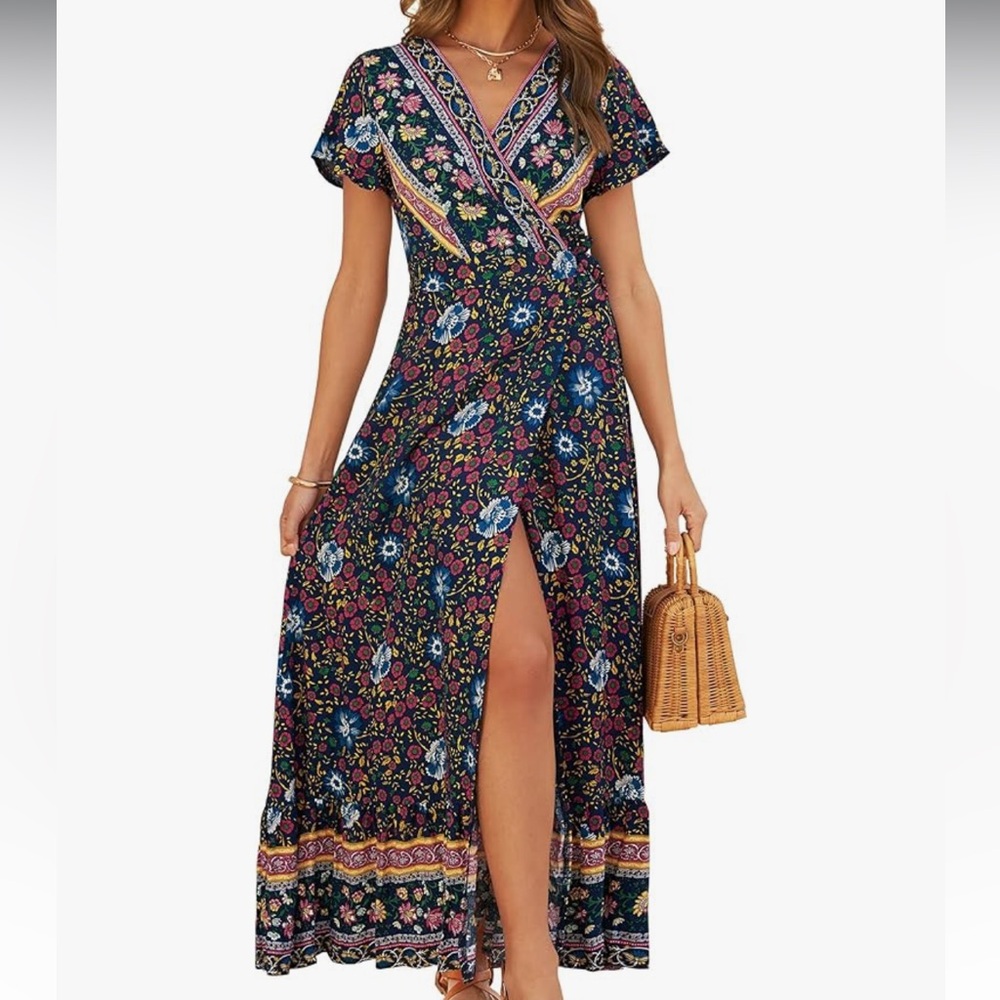 Zesica Floral Boho Maxi Dress